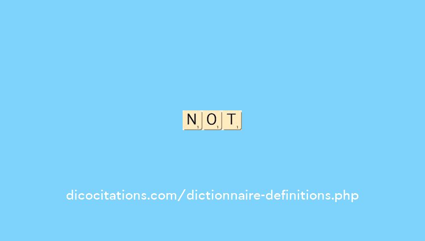 not not