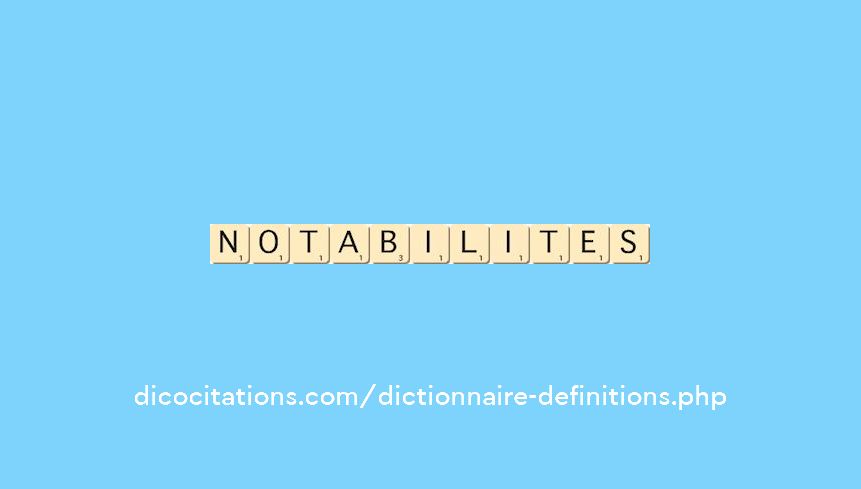 notabilites