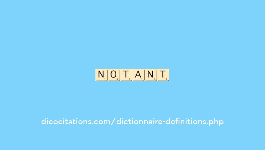 notant notant