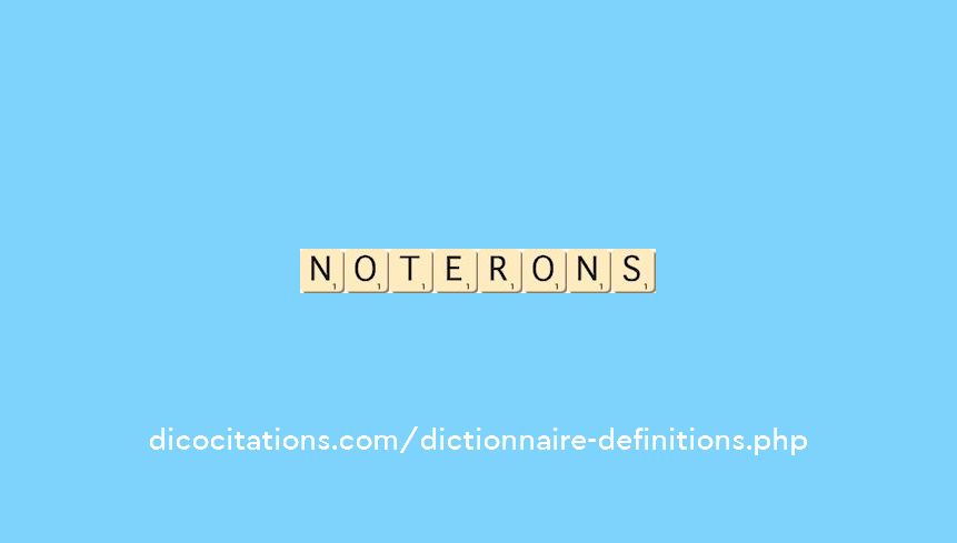 noterons noterons