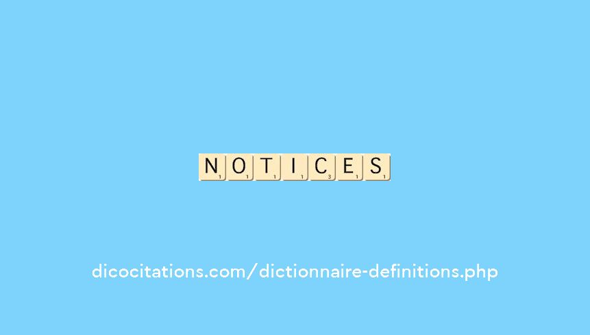 notices notices