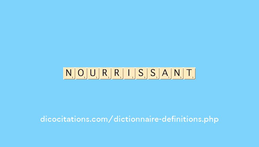 nourrissant nourrissant