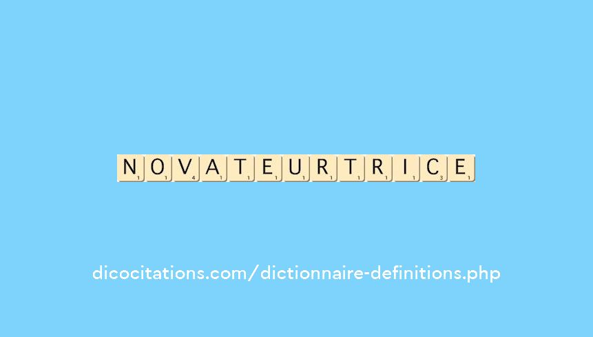 novateur--trice