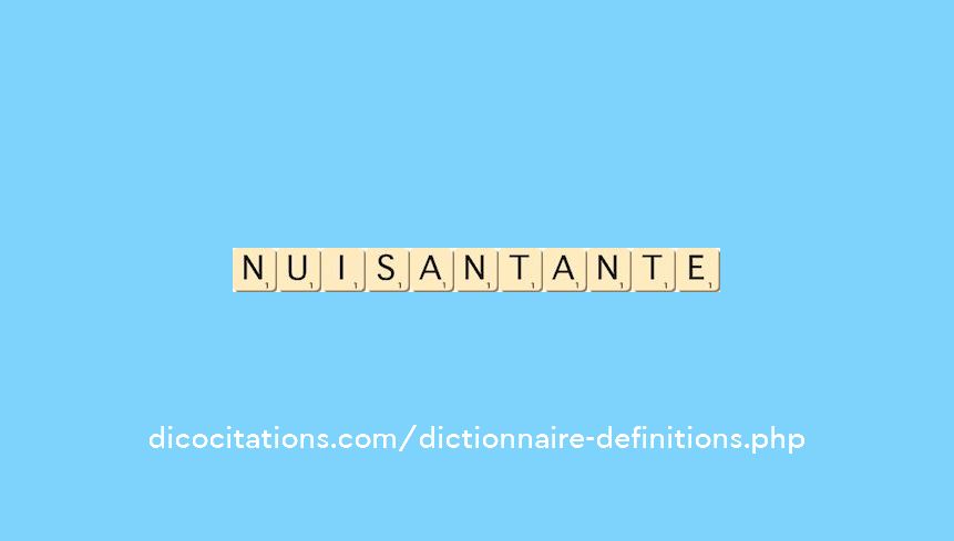 nuisant--ante