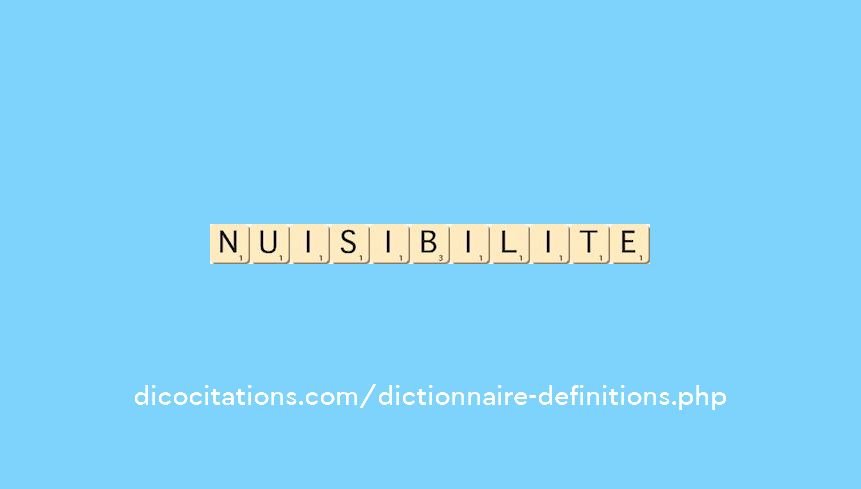 nuisibilite