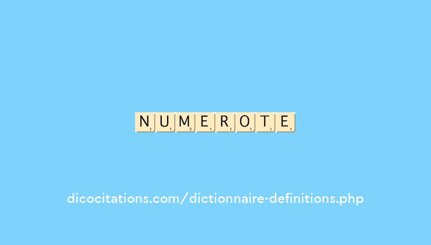 numerote numerote