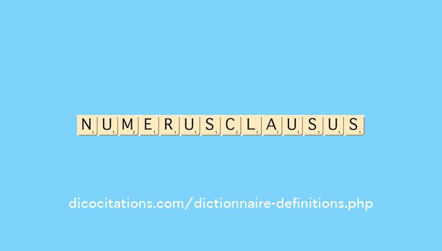 numerus-clausus numerus-clausus