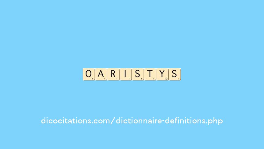 oaristys oaristys