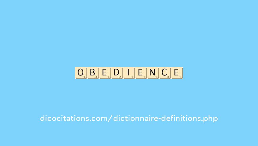 obedience