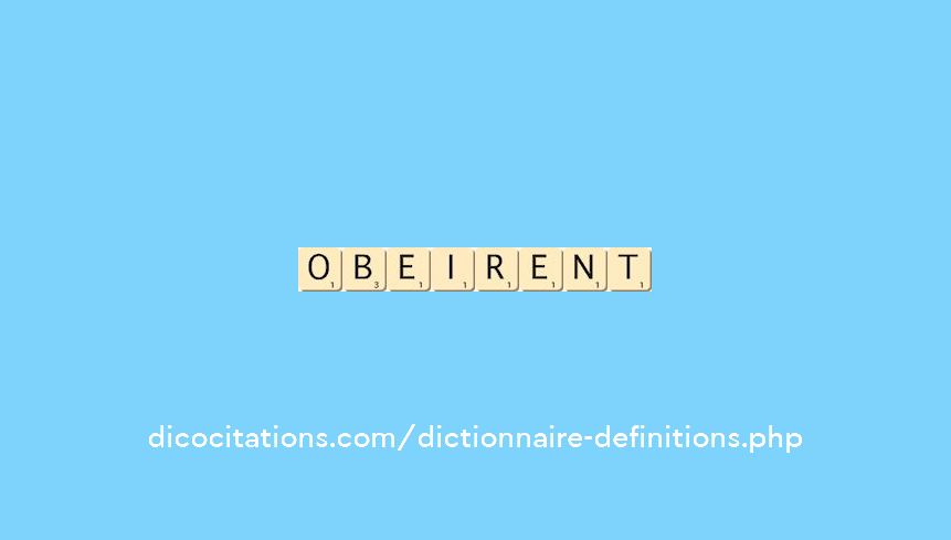 obeirent