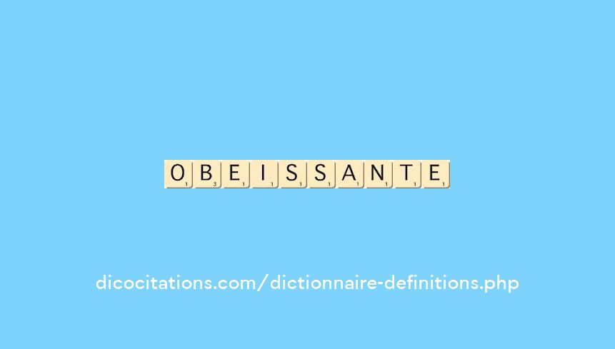 obeissante obeissante