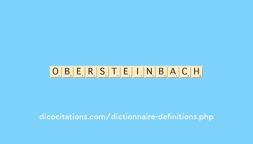 obersteinbach obersteinbach