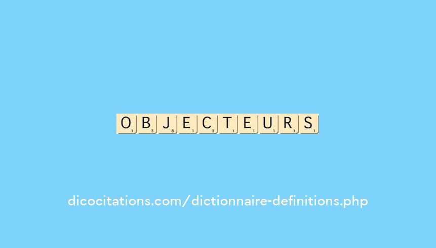 objecteurs objecteurs