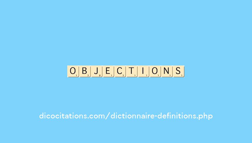 objections objections