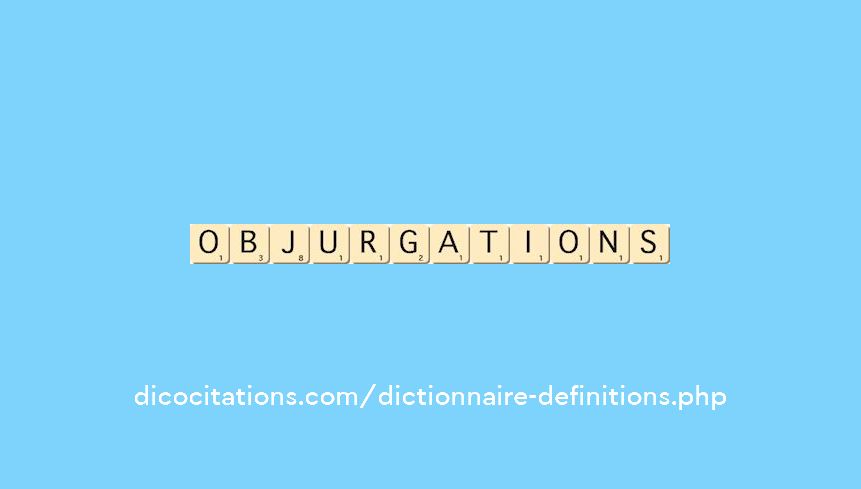 objurgations