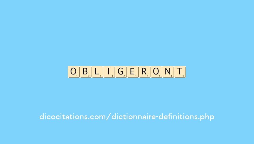 obligeront obligeront