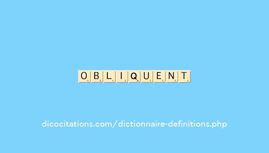 obliquent obliquent