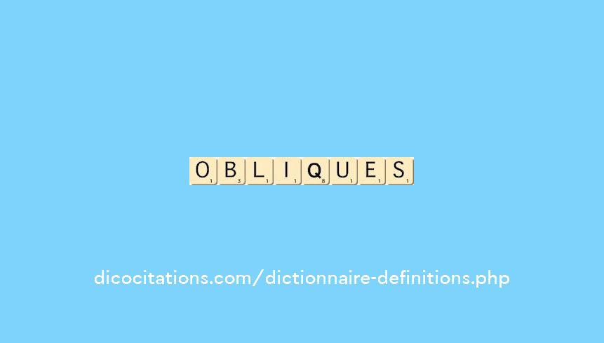 obliques obliques