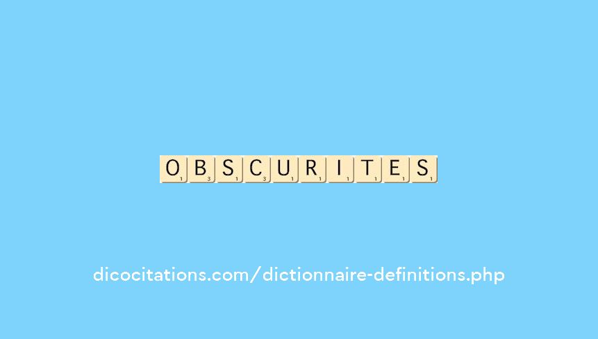 obscurites