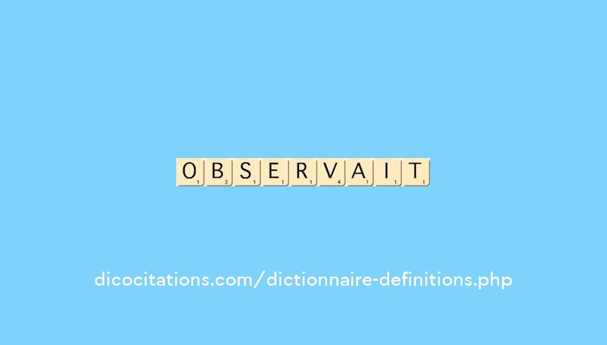 observait observait