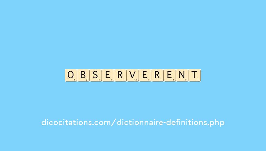 observerent observerent