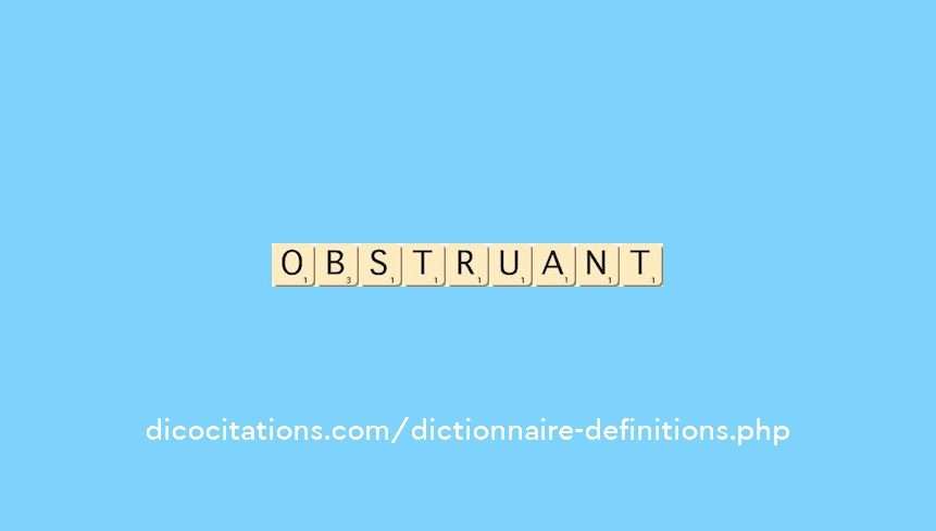 obstruant