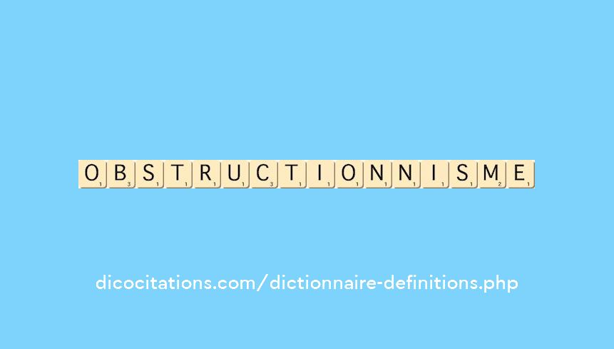obstructionnisme
