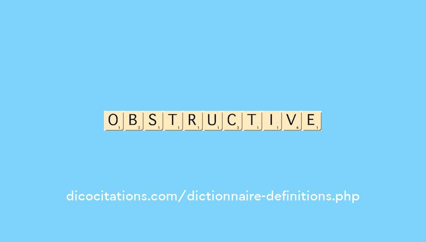 obstructive obstructive