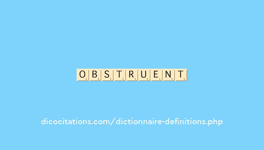 obstruent