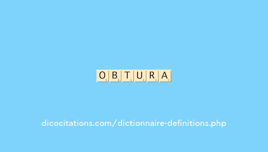 obtura obtura