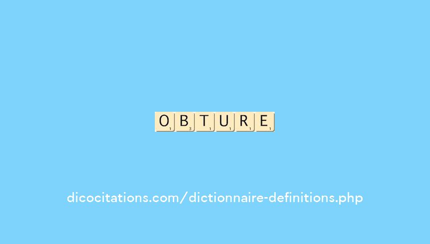 obture obture