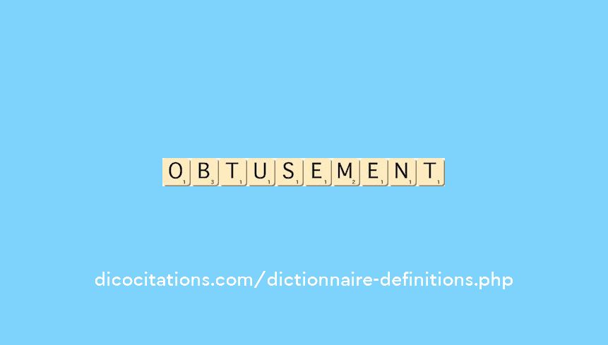 obtusement