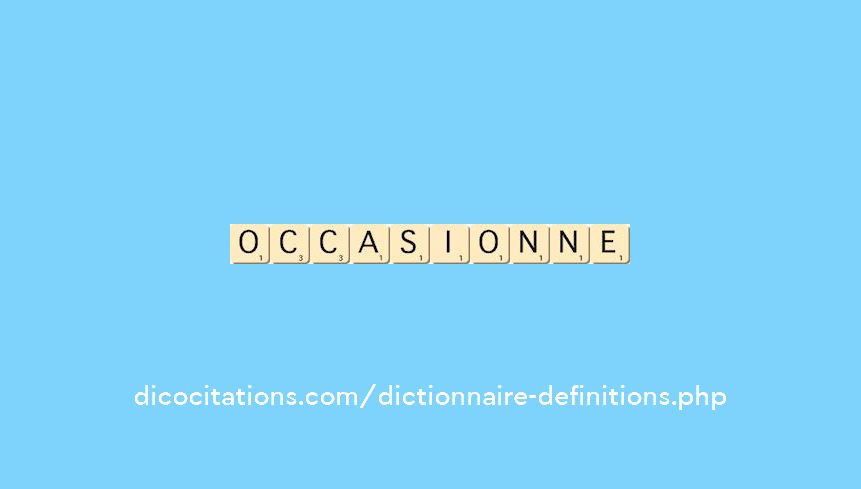 occasionne