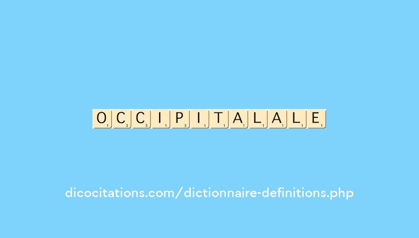 occipital--ale