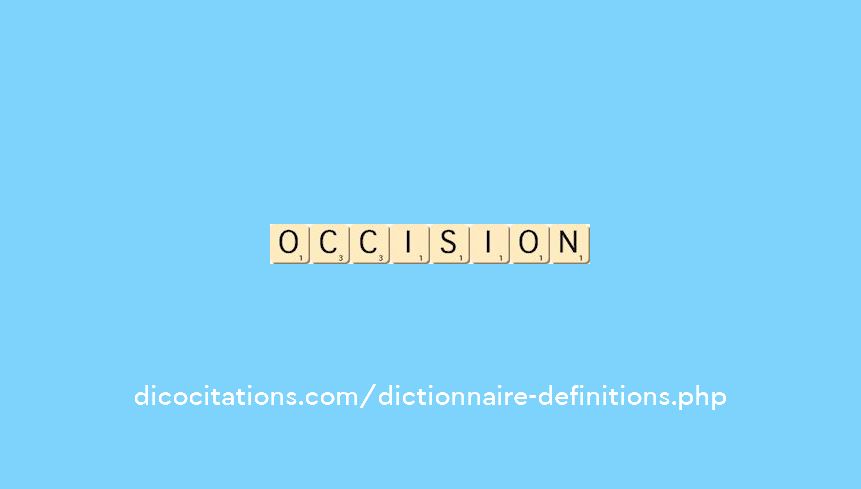 occision