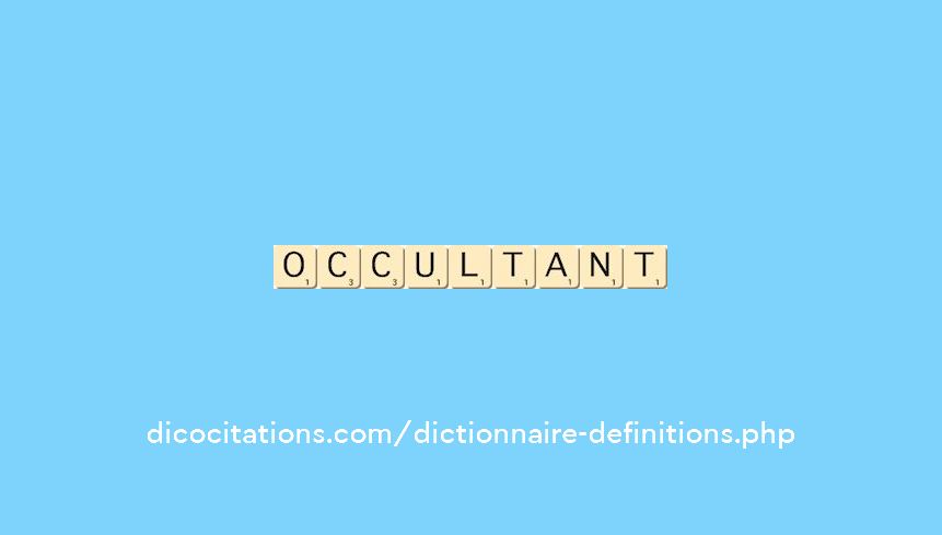 occultant occultant