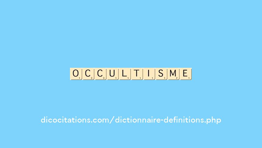 occultisme occultisme