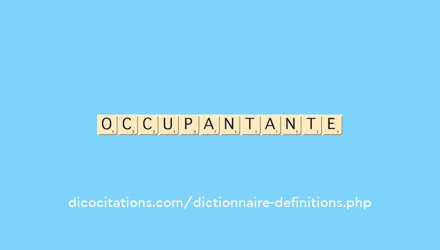 occupant--ante