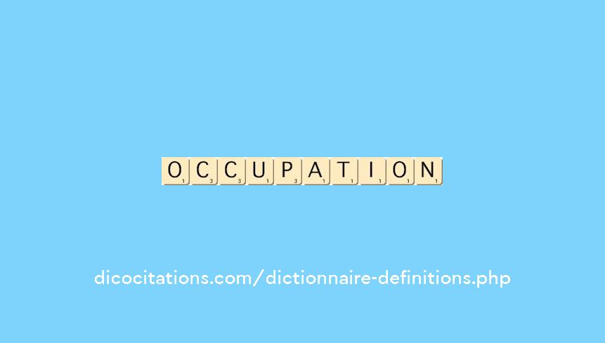 occupation