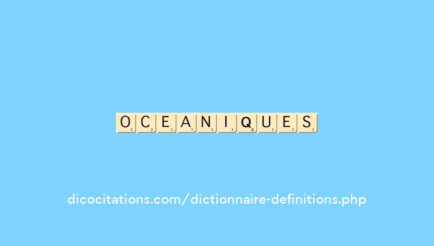 oceaniques oceaniques
