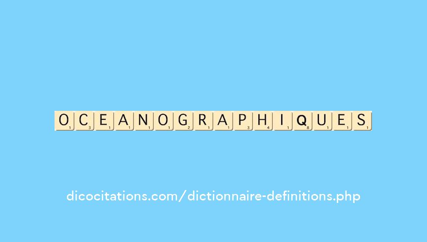 oceanographiques oceanographiques
