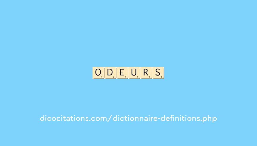 odeurs odeurs