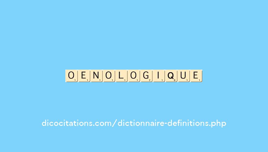 oenologique oenologique