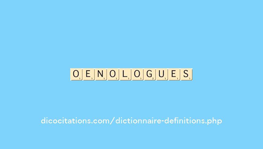 oenologues oenologues