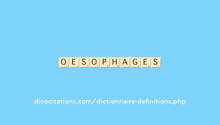 oesophages oesophages