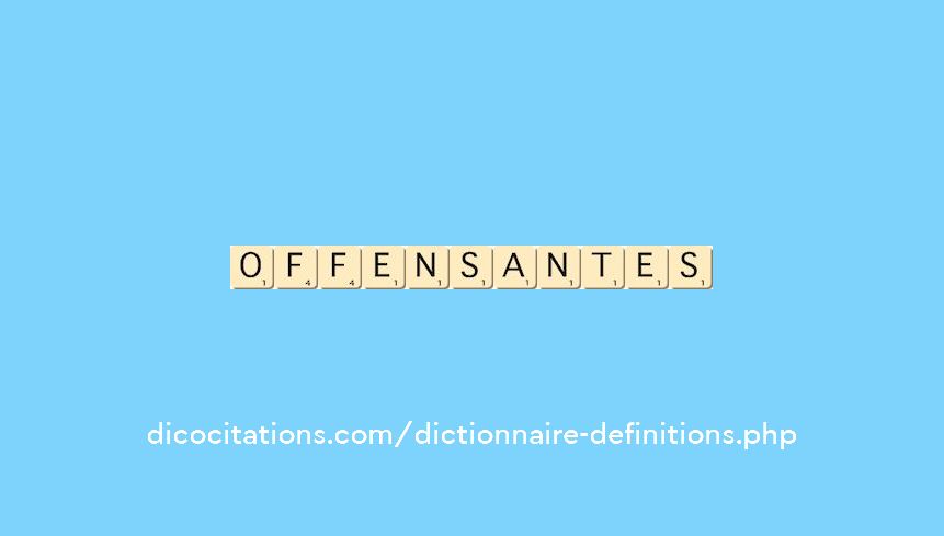 offensantes offensantes