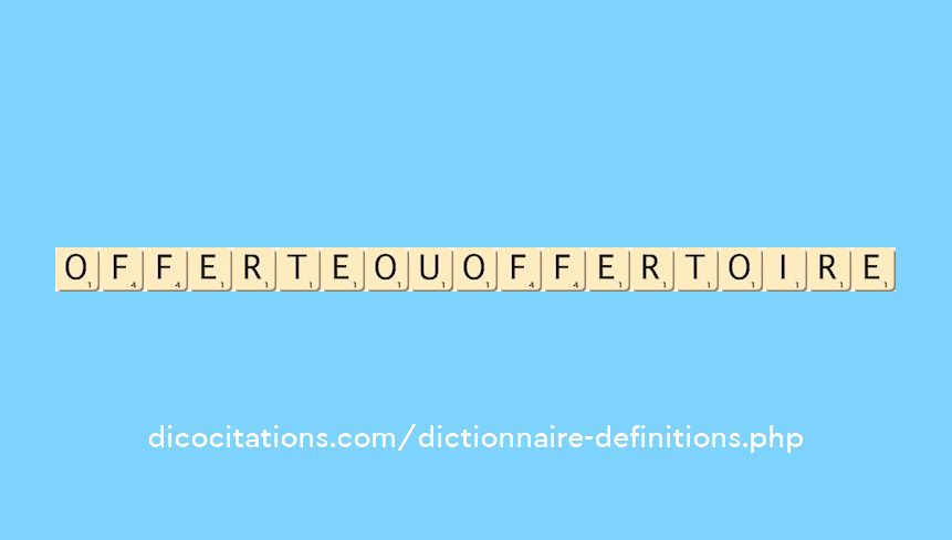offerte-ou-offertoire