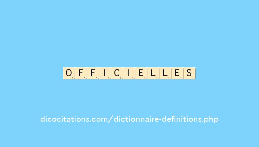 officielles officielles