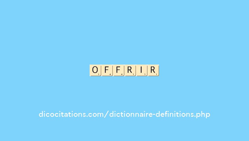 offrir