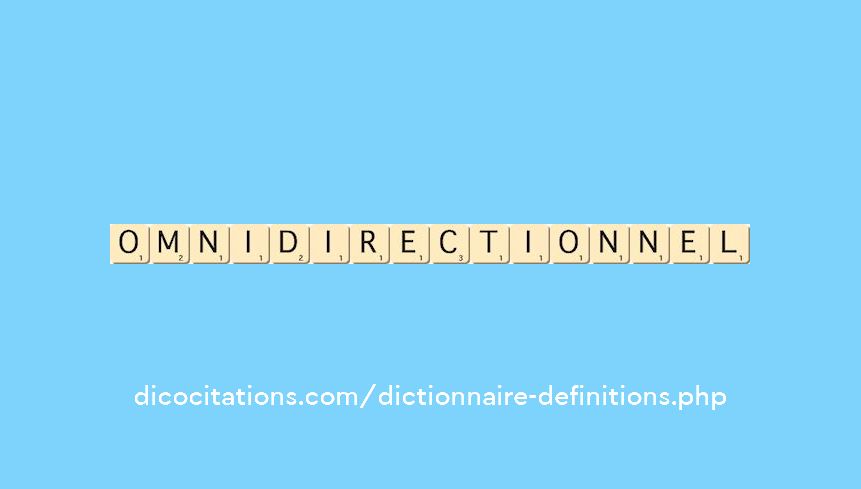 omnidirectionnel omnidirectionnel